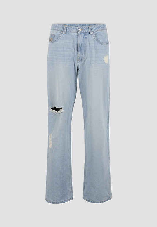 KARL KANI OG DISTRESSED STRAIGHT LEG JEANS