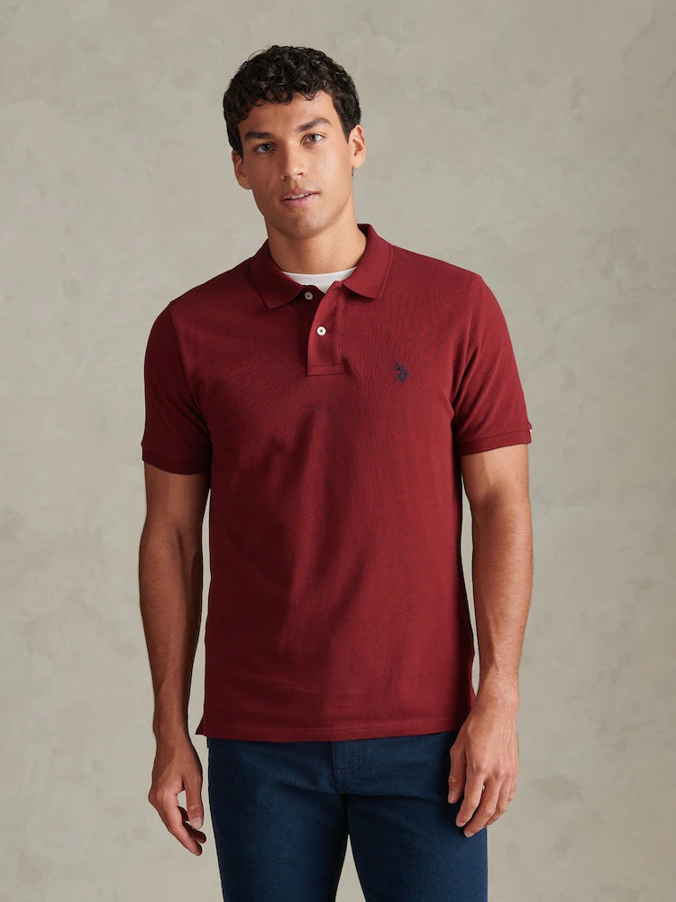U.S POLO ASSN SS POLO SHIRT IN PIQUE COTTON