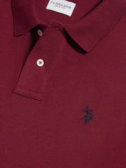 U.S POLO ASSN SS POLO SHIRT IN PIQUE COTTON