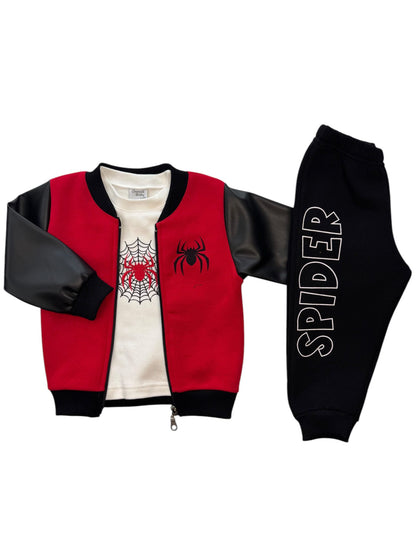 SWEET BABY SPIDERMAN 3 PIECES TRACKSUIT