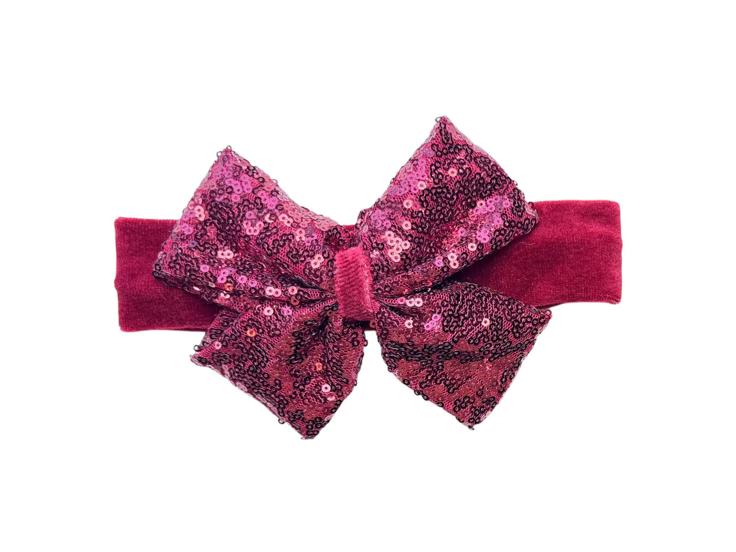 SWEET BABY GLITTER BOW HAIRBAND