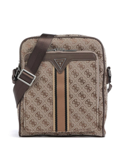 GUESS MILANO 4G JAQUARD STRIPE CROSSBODY BAG