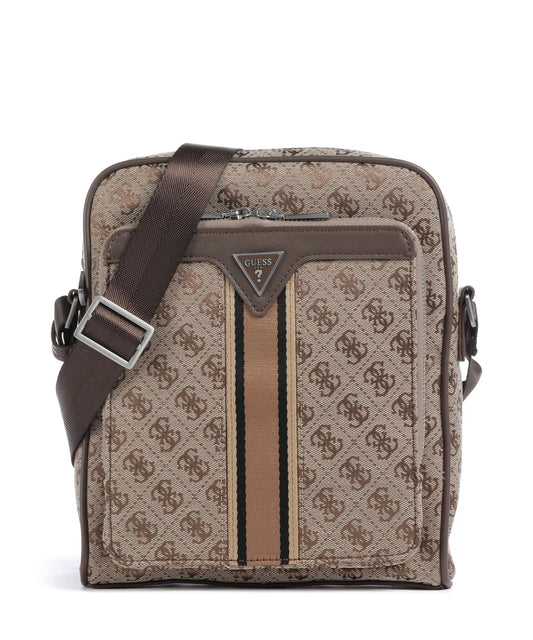 GUESS MILANO 4G JAQUARD STRIPE CROSSBODY BAG