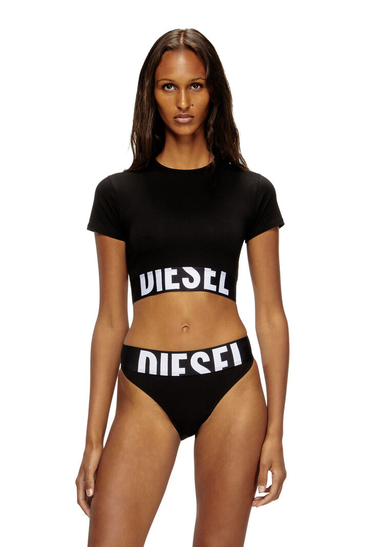 DIESEL UFTEE-SPORT-CROPPED-T-SHIRT