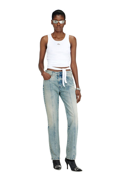 DIESEL WOMAN CROP TOP WITH WRAP-AROUND DESIGN