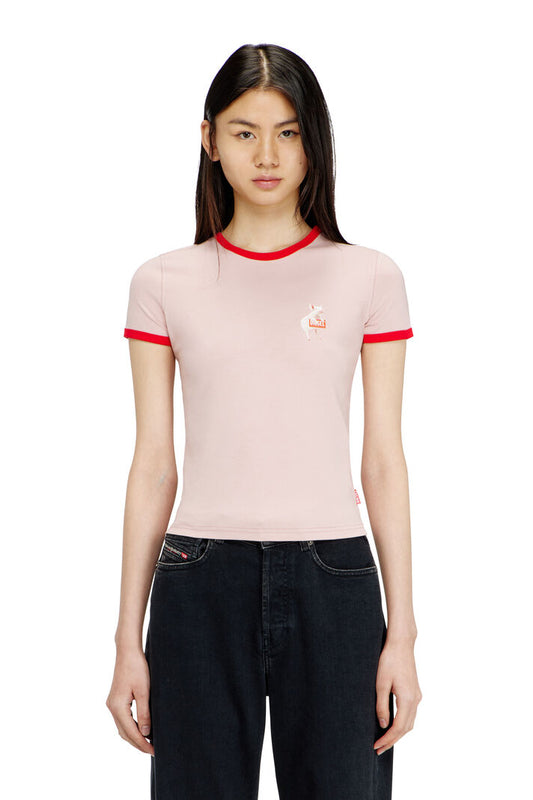 DIESEL WOMAN T-UNCUTIES-LONG-S12 T SHIRT