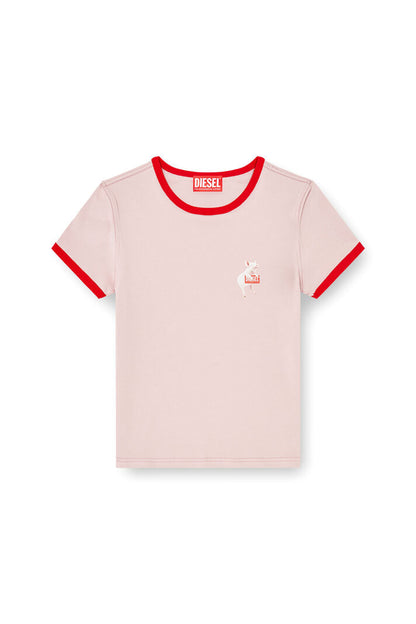 DIESEL WOMAN T-UNCUTIES-LONG-S12 T SHIRT