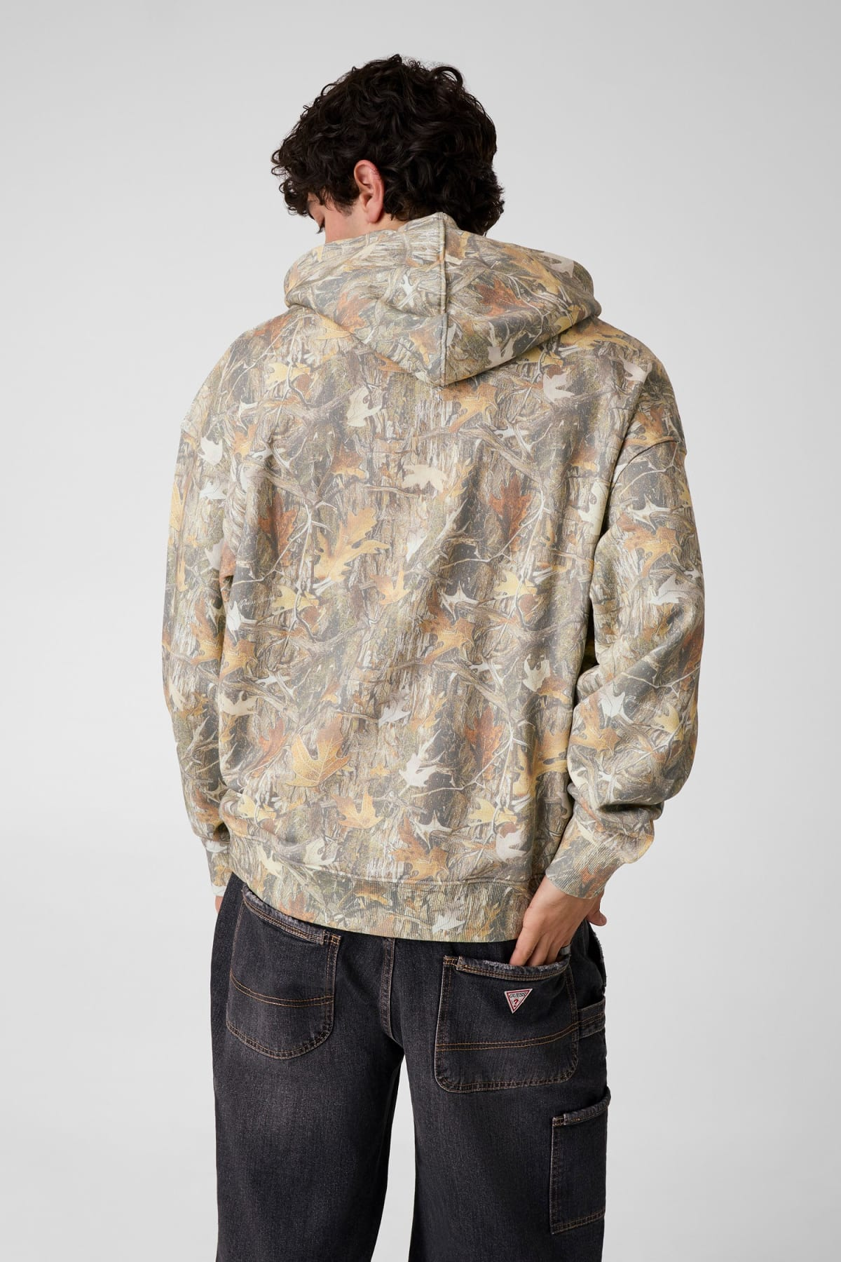 GUESS JEANS BAKER LOGO CAMO HOODIE