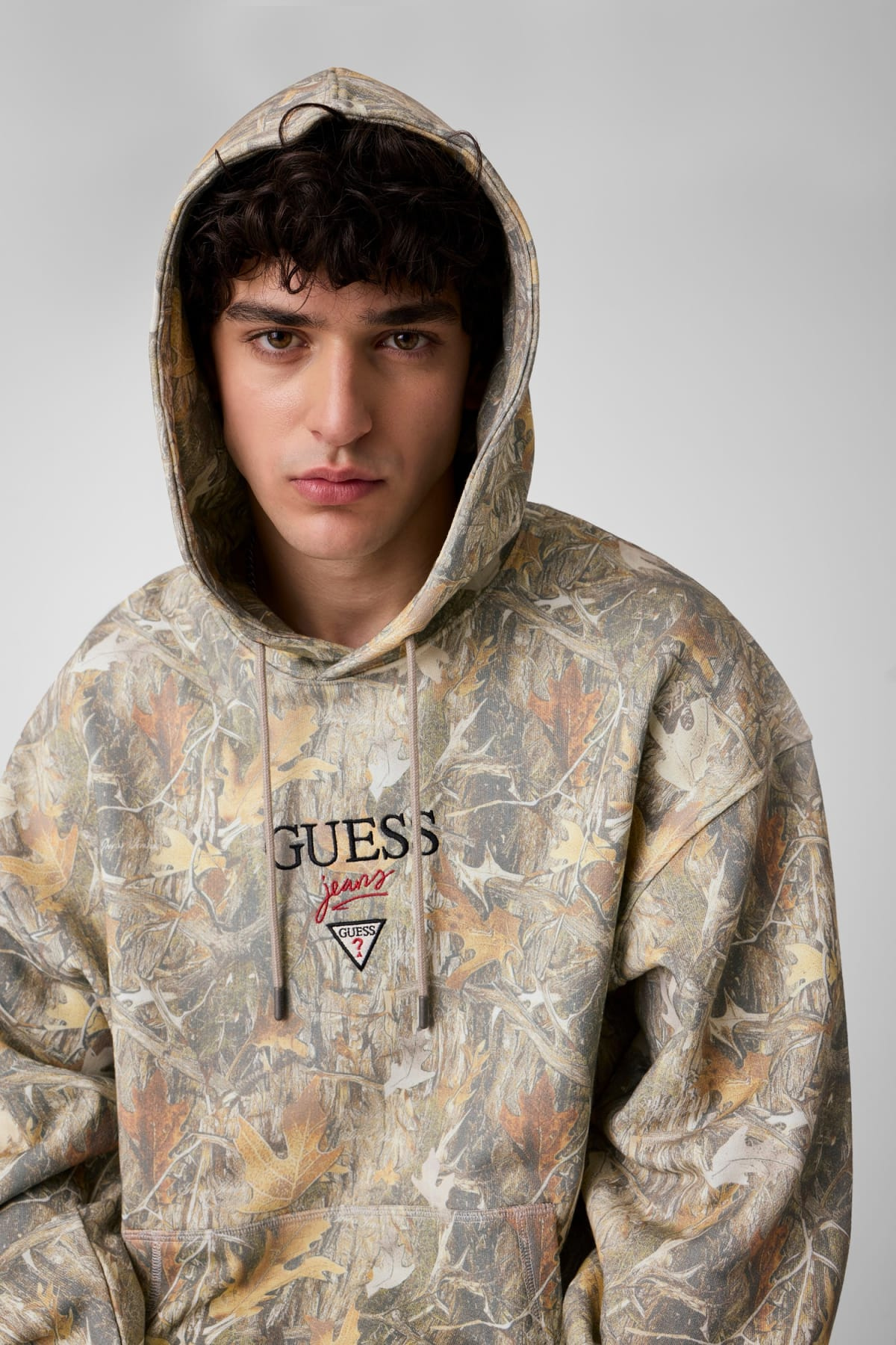 GUESS JEANS BAKER LOGO CAMO HOODIE