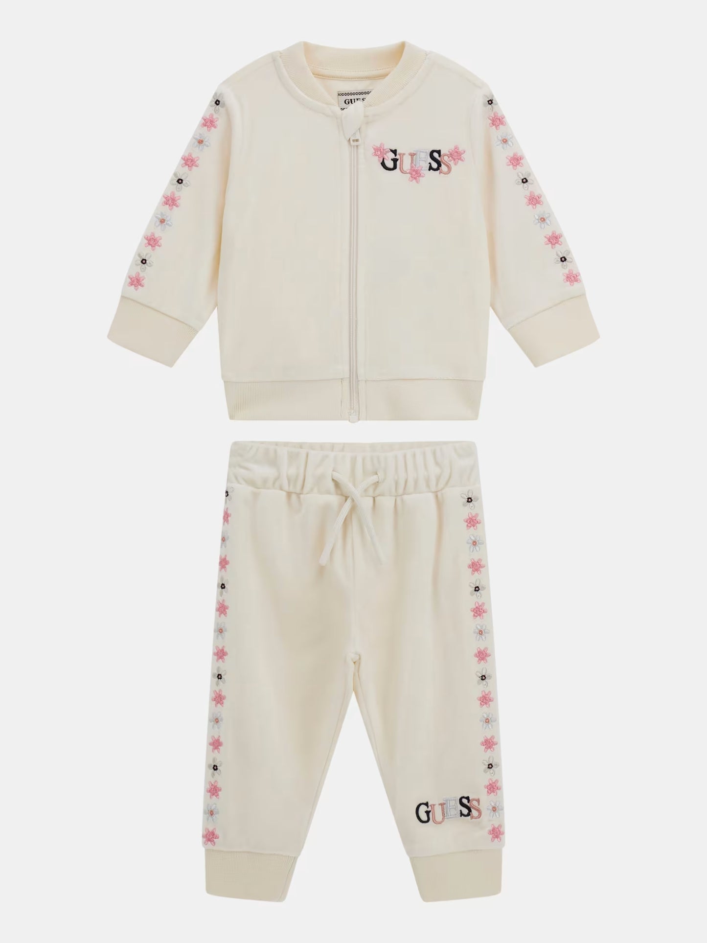 GUESS KIDS SET VELVET ACTIVE TOP & PANTS