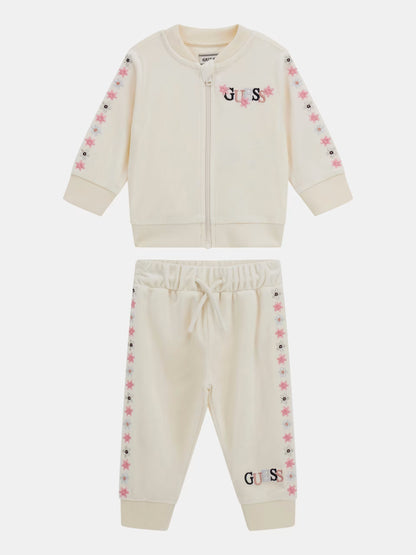 GUESS KIDS SET VELVET ACTIVE TOP & PANTS