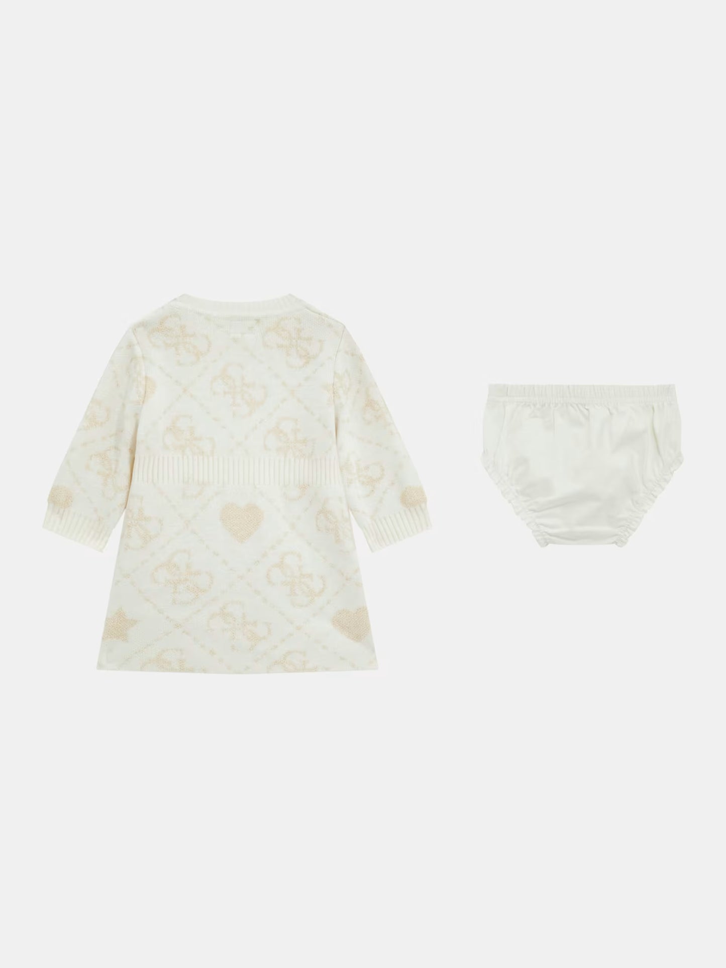 GUESS KIDS KNITTED 4G LOGO SWEATER DRESS & PANTY