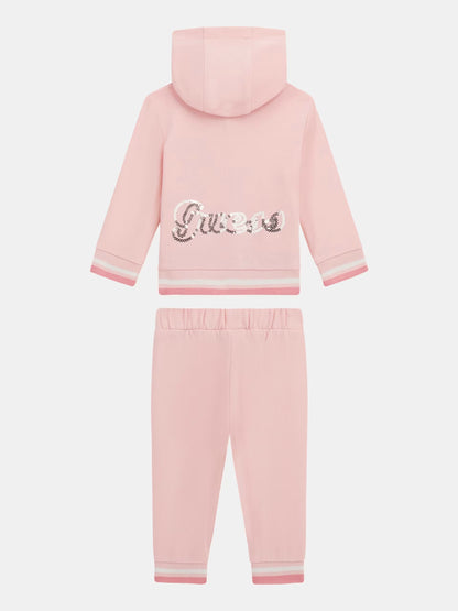 GUESS BABY HOODED ZIP TOP & PANTS SET
