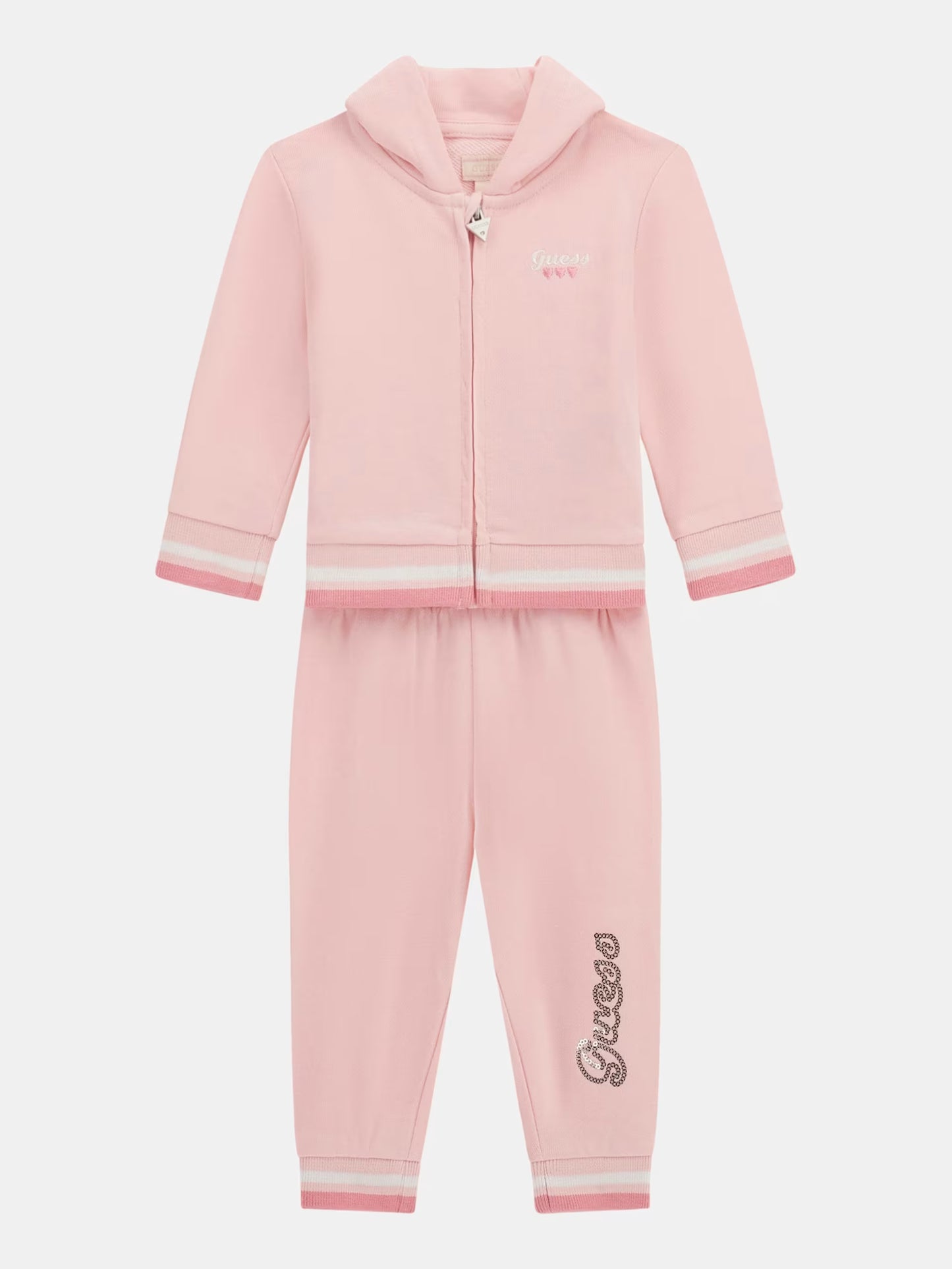 GUESS BABY HOODED ZIP TOP & PANTS SET