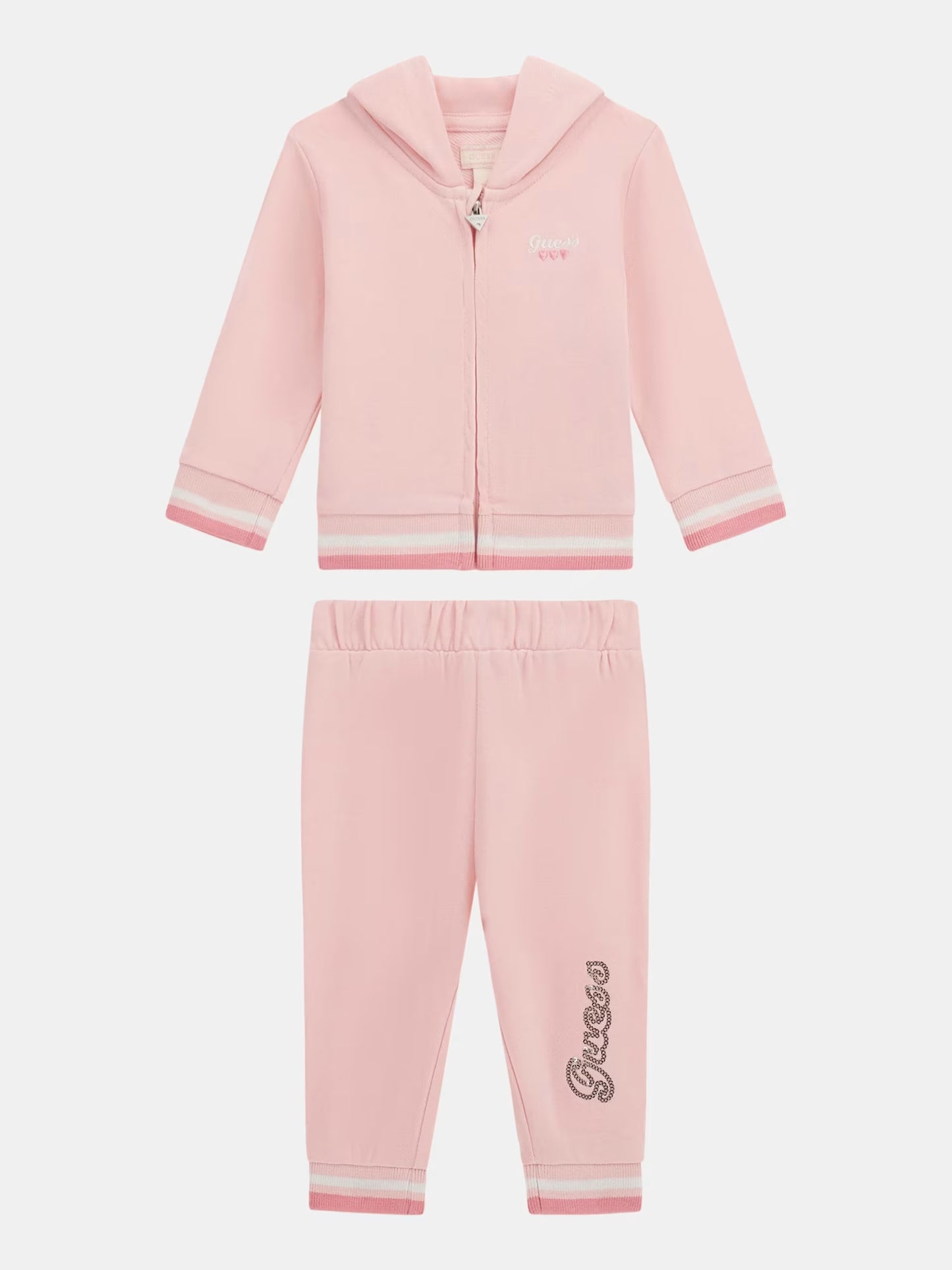 GUESS BABY HOODED ZIP TOP & PANTS SET