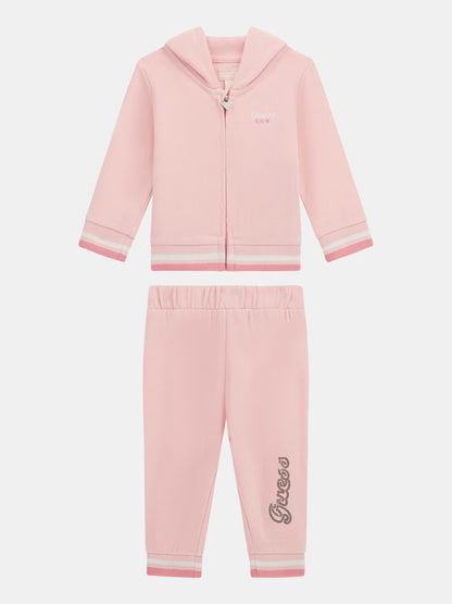 GUESS BABY HOODED ZIP TOP & PANTS SET