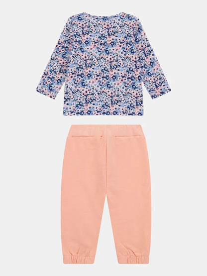 GUESS ALLOVER PRINT SET ACTIVE TOP & PANTS