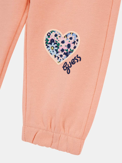 GUESS ALLOVER PRINT SET ACTIVE TOP & PANTS