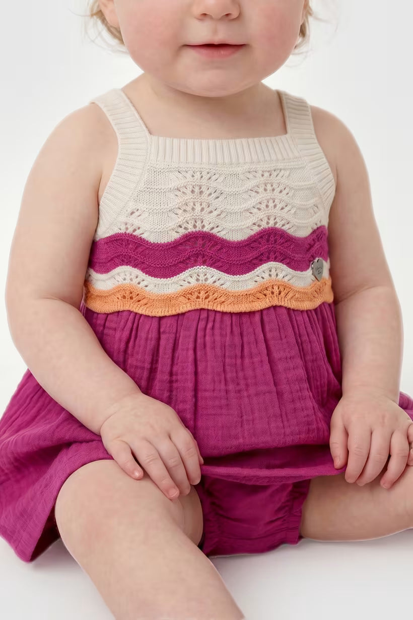 GUESS KIDS CROCHET DRESS & PANTY