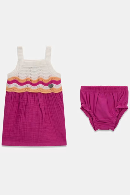 GUESS KIDS CROCHET DRESS & PANTY
