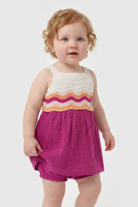 GUESS KIDS CROCHET DRESS & PANTY