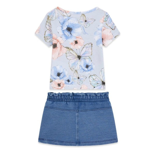 GUESS KIDS SET T SHIRT & SKIRT
