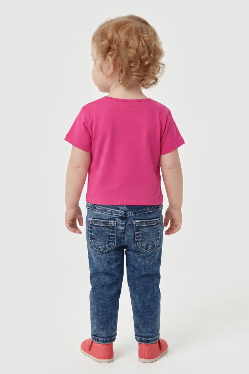 GUESS KIDS PAPER BAG STRETCH DENIM PANTS