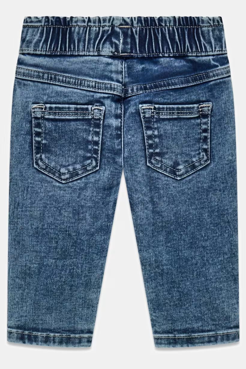 GUESS KIDS PAPER BAG STRETCH DENIM PANTS