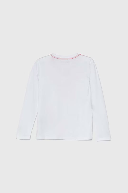 GUESS LS TRIANGLE LOGO T SHIRT