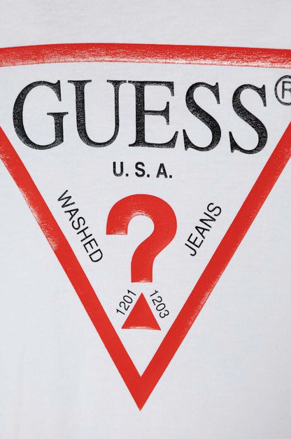 GUESS LS TRIANGLE LOGO T SHIRT