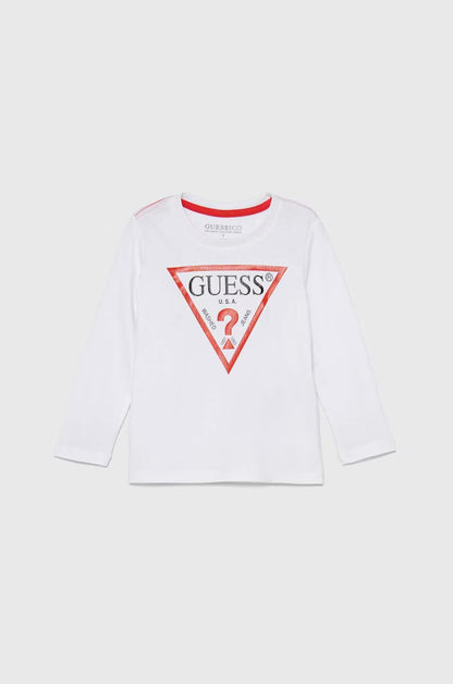 GUESS KIDS CORE TRIANGLE LOGO T SHIRT