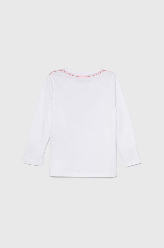 GUESS LS TRIANGLE LOGO T SHIRT