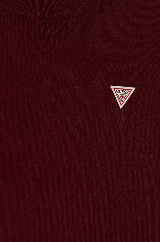 GUESS KIDS TRIANGLE LOGO KNITTED PULLOVER