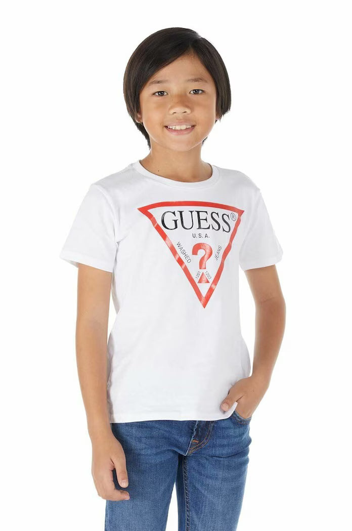 GUESS KIDS BASIC TRIANGLE T SHIRT