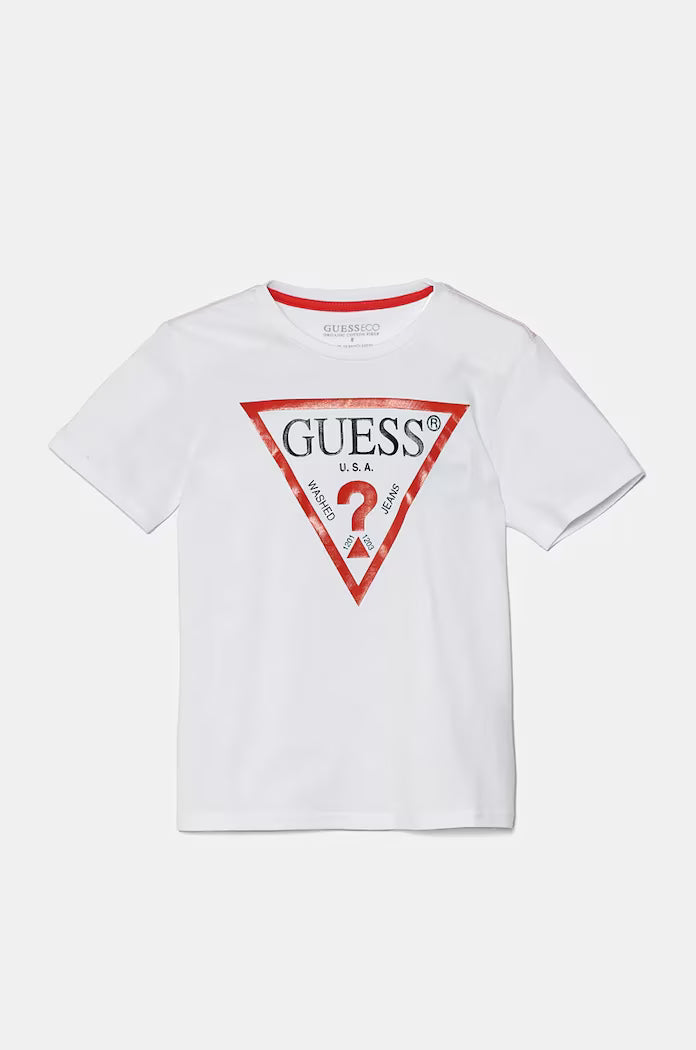 GUESS KIDS BASIC TRIANGLE T SHIRT