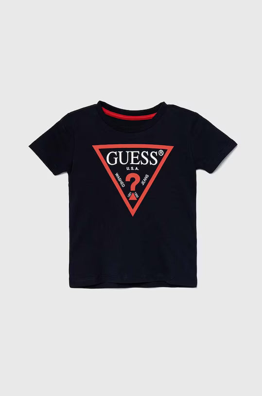 GUESS KIDS CORE TRIANGLE LOGO T SHIRT