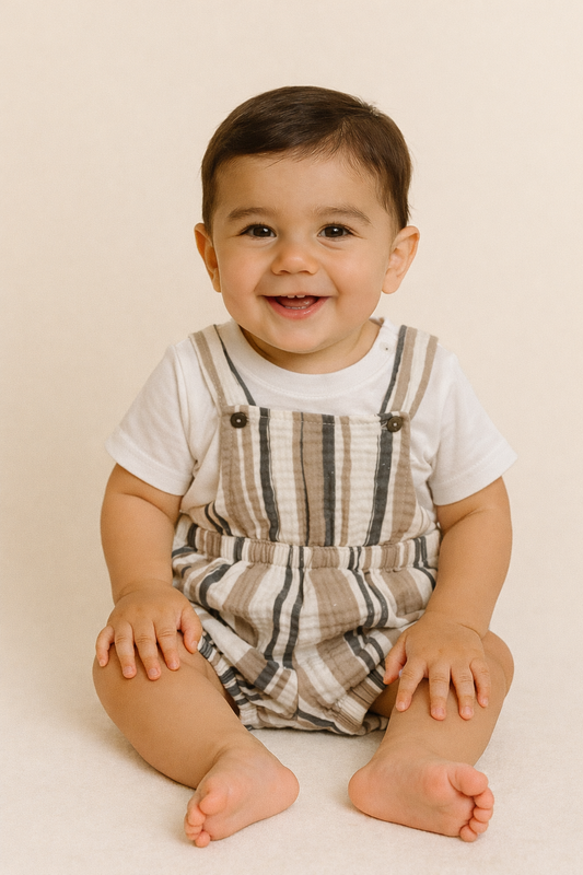 SWEET BABY OVERALLS SET