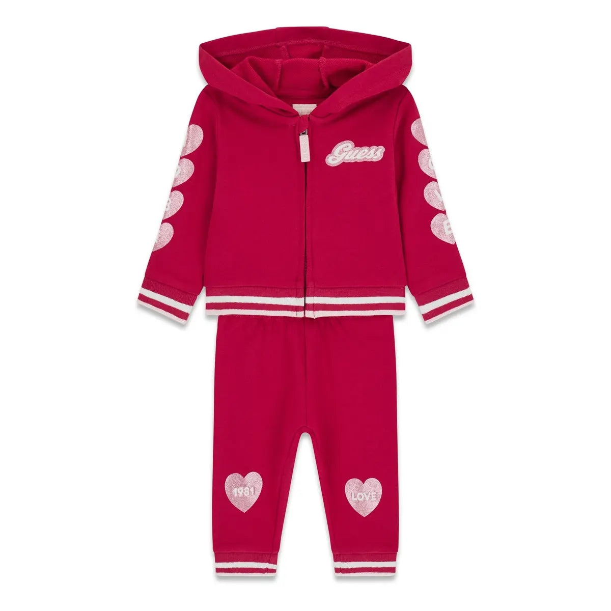 GUESS KIDS COTTON HEARTS TRACKSUIT