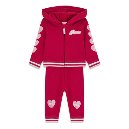 GUESS KIDS COTTON HEARTS TRACKSUIT