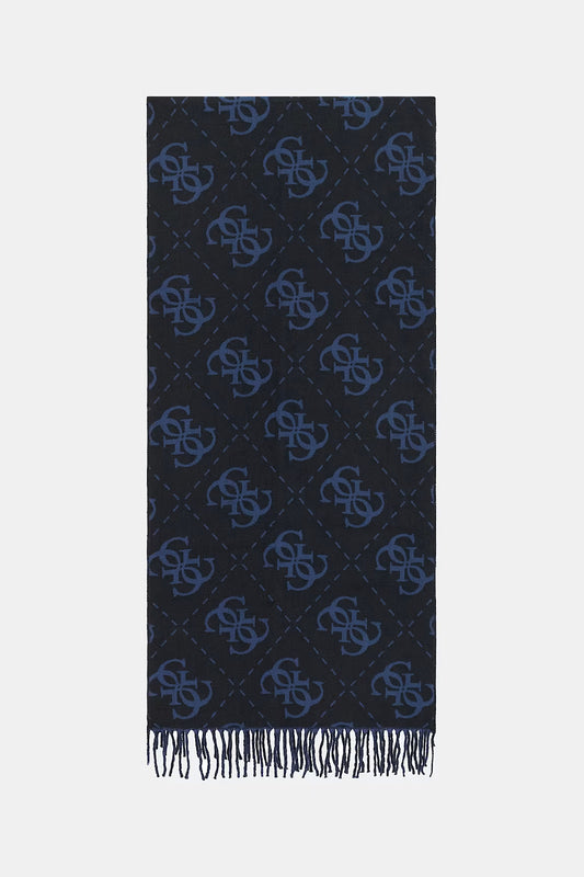 GUESS JEANS AOP JACQUARD BOSTON SCARF