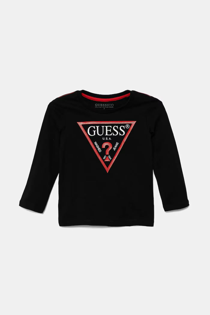 GUESS KIDS CORE TRIANGLE LOGO T SHIRT