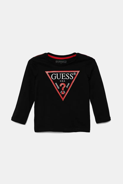 GUESS KIDS CORE TRIANGLE LOGO T SHIRT