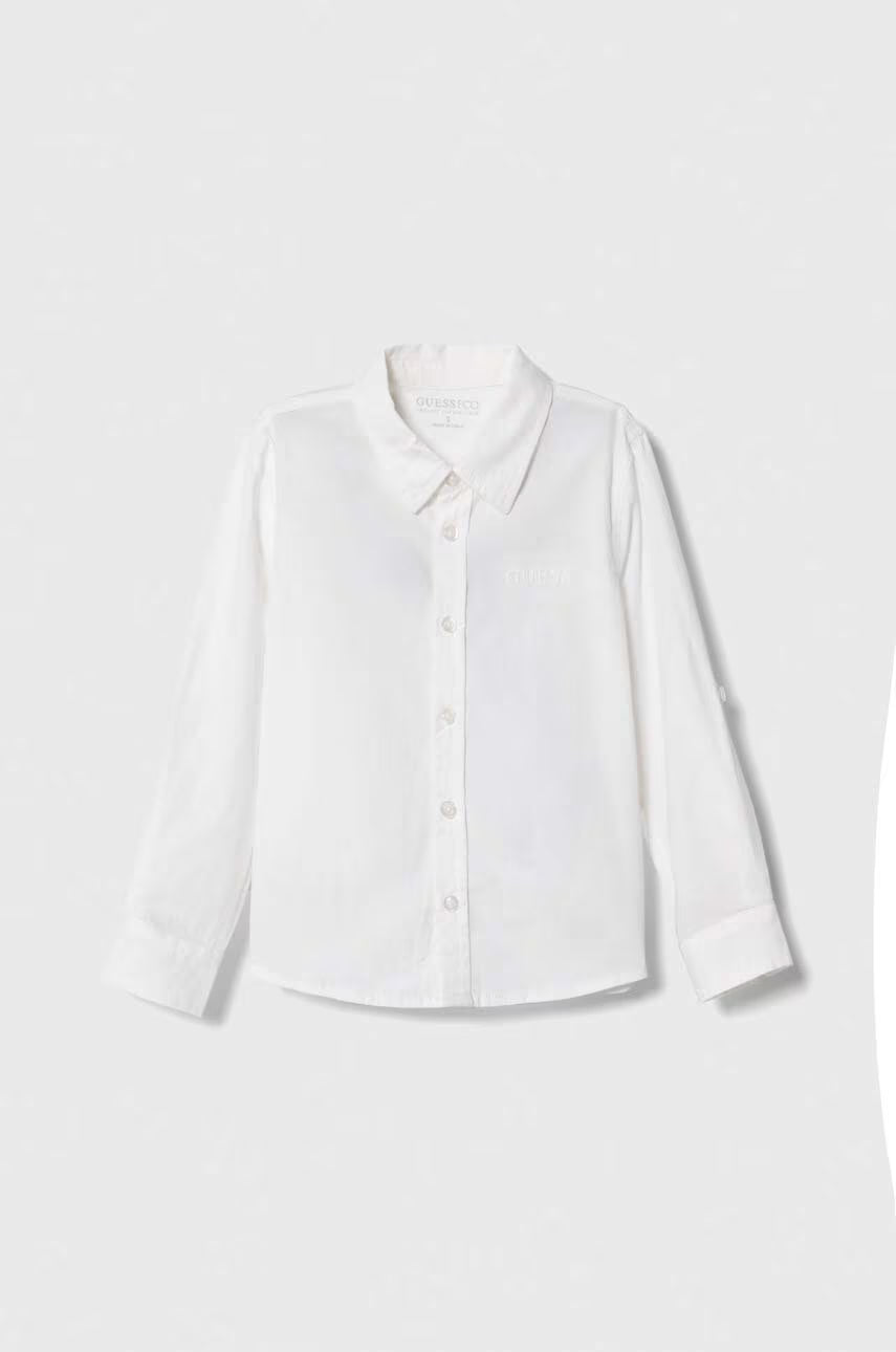 GUESS LS ADJUSTABLE SLEEVES POPLIN SHIRT