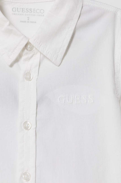 GUESS LS ADJUSTABLE SLEEVES POPLIN SHIRT