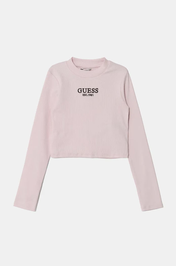GUESS KIDS STRETCH RIB LS T SHIRT
