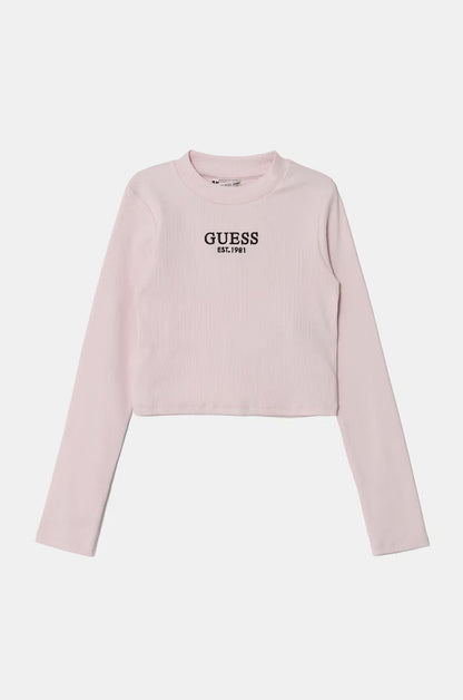 GUESS KIDS STRETCH RIB LS T SHIRT