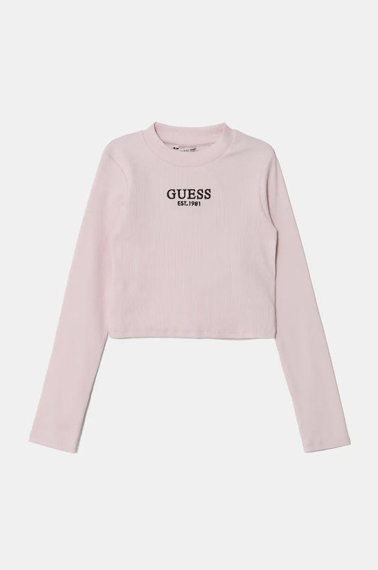 GUESS KIDS STRETCH RIB LS T SHIRT