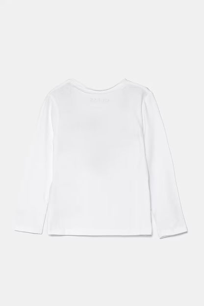 GUESS GIRLS LS SEQUIN T SHIRT