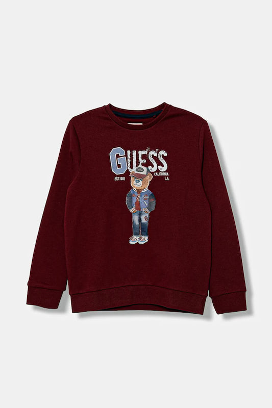 GUESS JEANS KIDS LS ACTIVE TOP PULLOVER