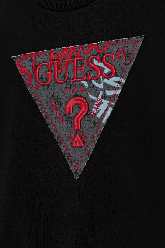 GUESS KIDS ACTIVE TOP KNITTED LOGO PULLOVER